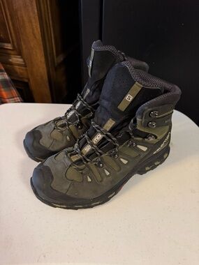 Salomon Quest 4D Gore Tex Leather Lace Up Hiking Boots Men 10.5